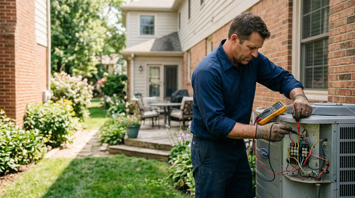 HVAC technician working near Max, ND